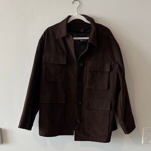 Madewell Dark Brown Military Field Jacket never worn